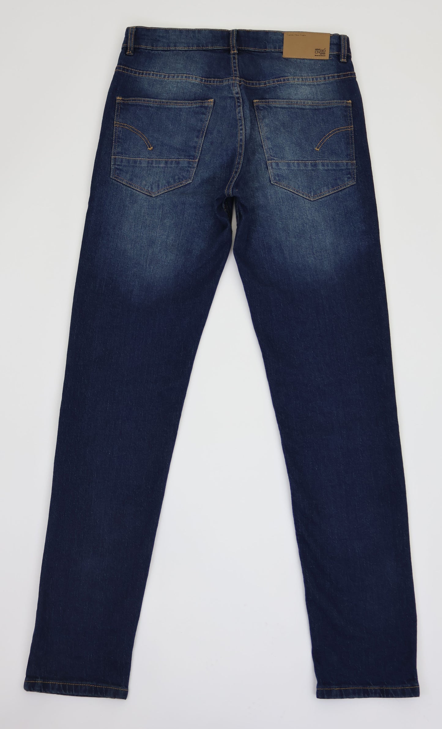 M6 Men's Straight Comfort Denim Dark Blue