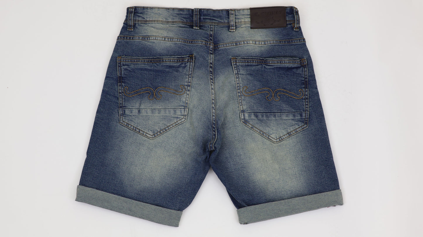 RF 767 Mid Blue Unisex Denim Short