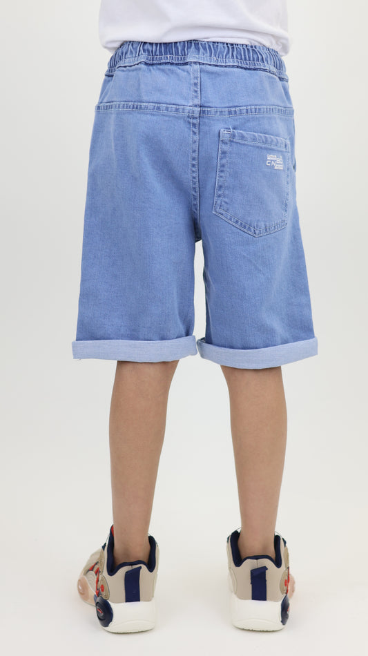 Kids Jeans Play Up Shorts Lt Blue