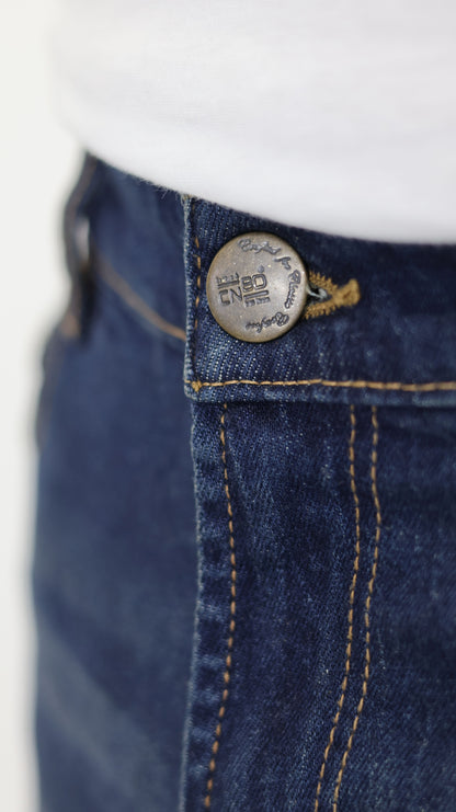 M6 Men's Straight Comfort Denim Dark Blue