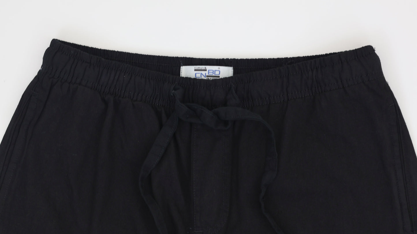 M1 Melbourne Unisex Shorts Black Over Dyed