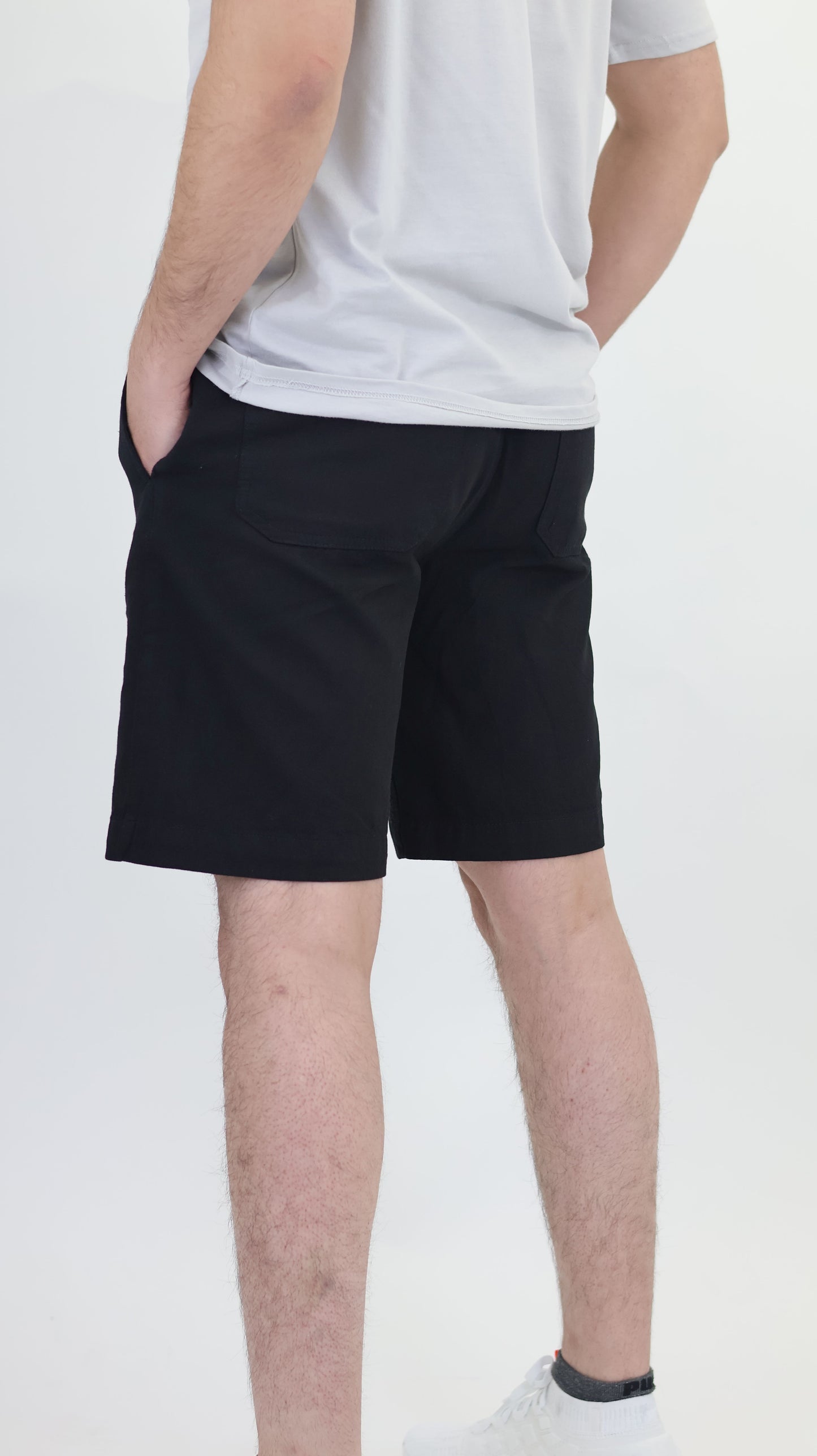 M1 Melbourne Unisex Shorts Black Over Dyed