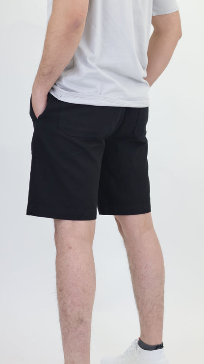 M1 Melbourne Unisex Shorts Black Over Dyed