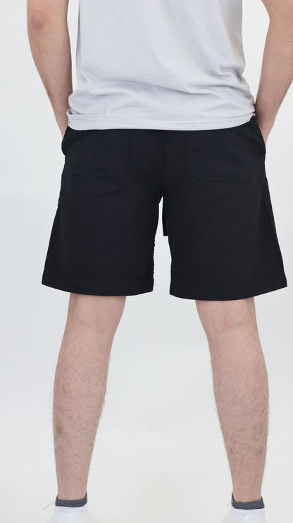 M1 Melbourne Unisex Shorts Black Over Dyed