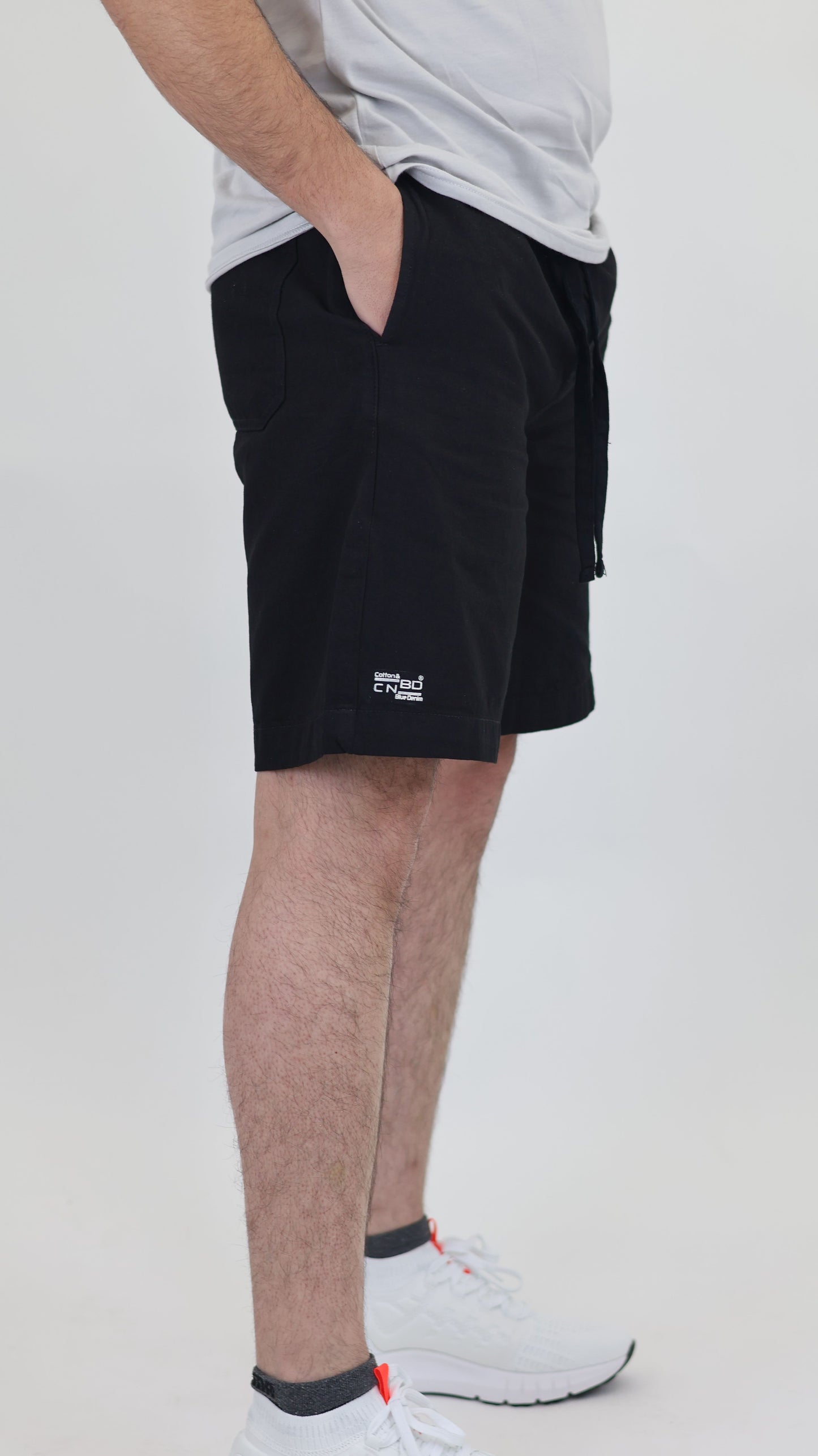 M1 Melbourne Unisex Shorts Black Over Dyed