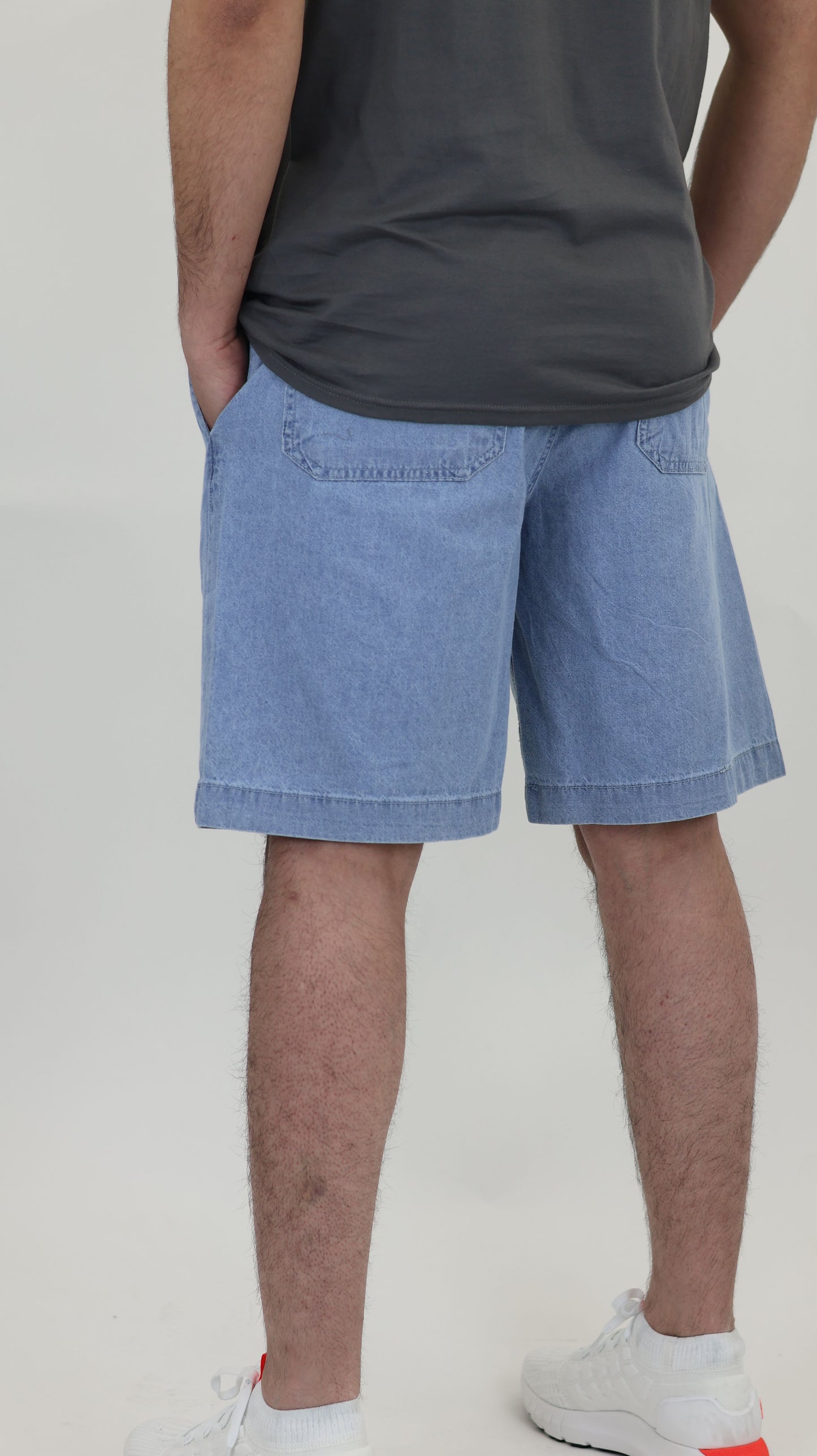 M2 Melbourne Unisex Shorts Lt Blue Stone Wash