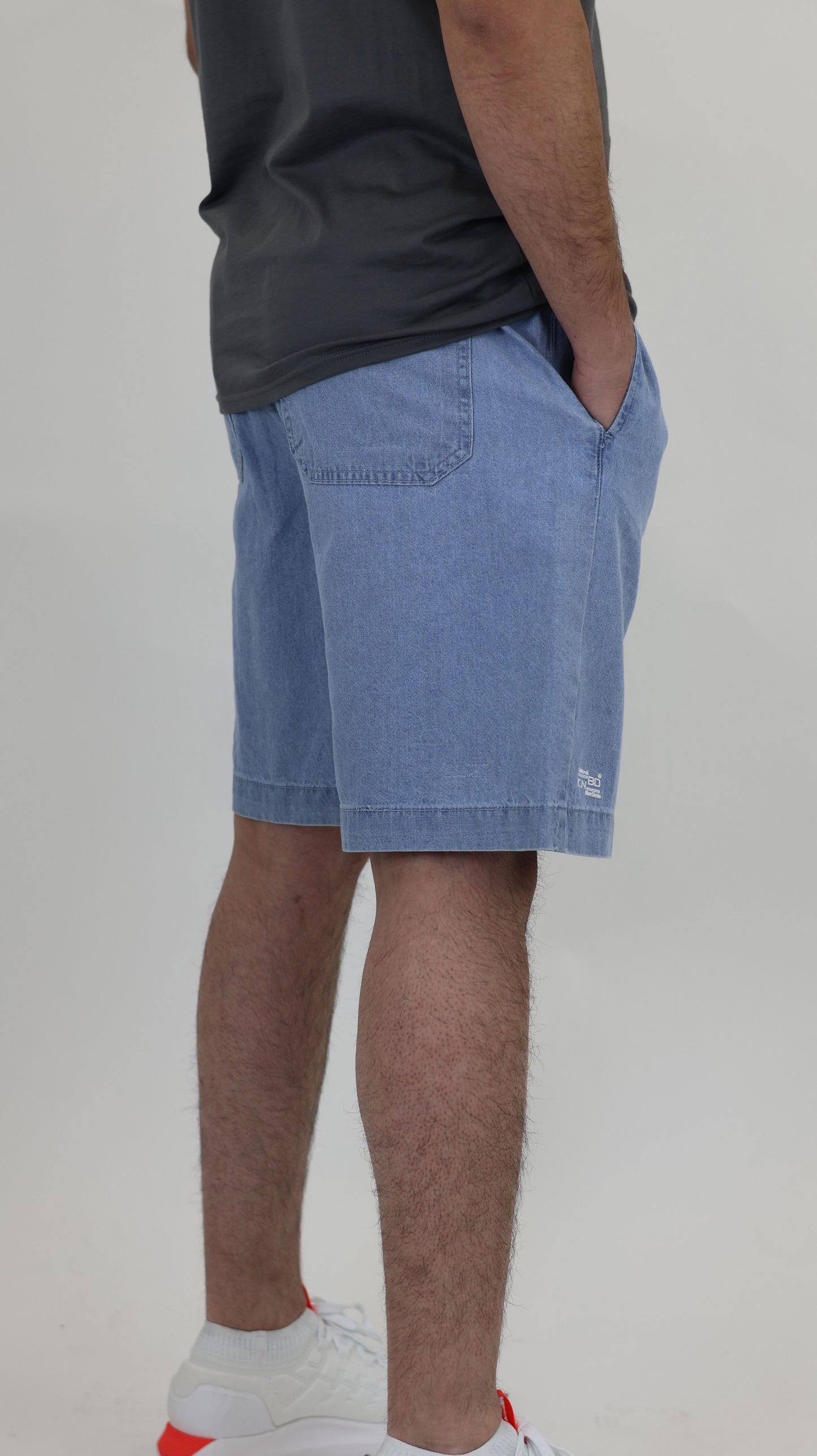 M2 Melbourne Unisex Shorts Lt Blue Stone Wash