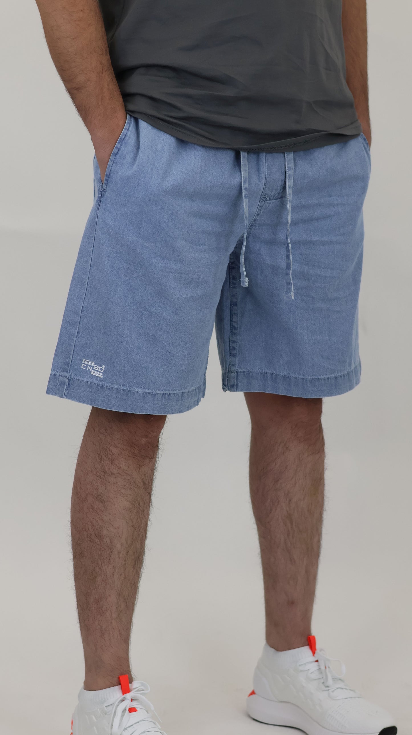 M2 Melbourne Unisex Shorts Lt Blue Stone Wash