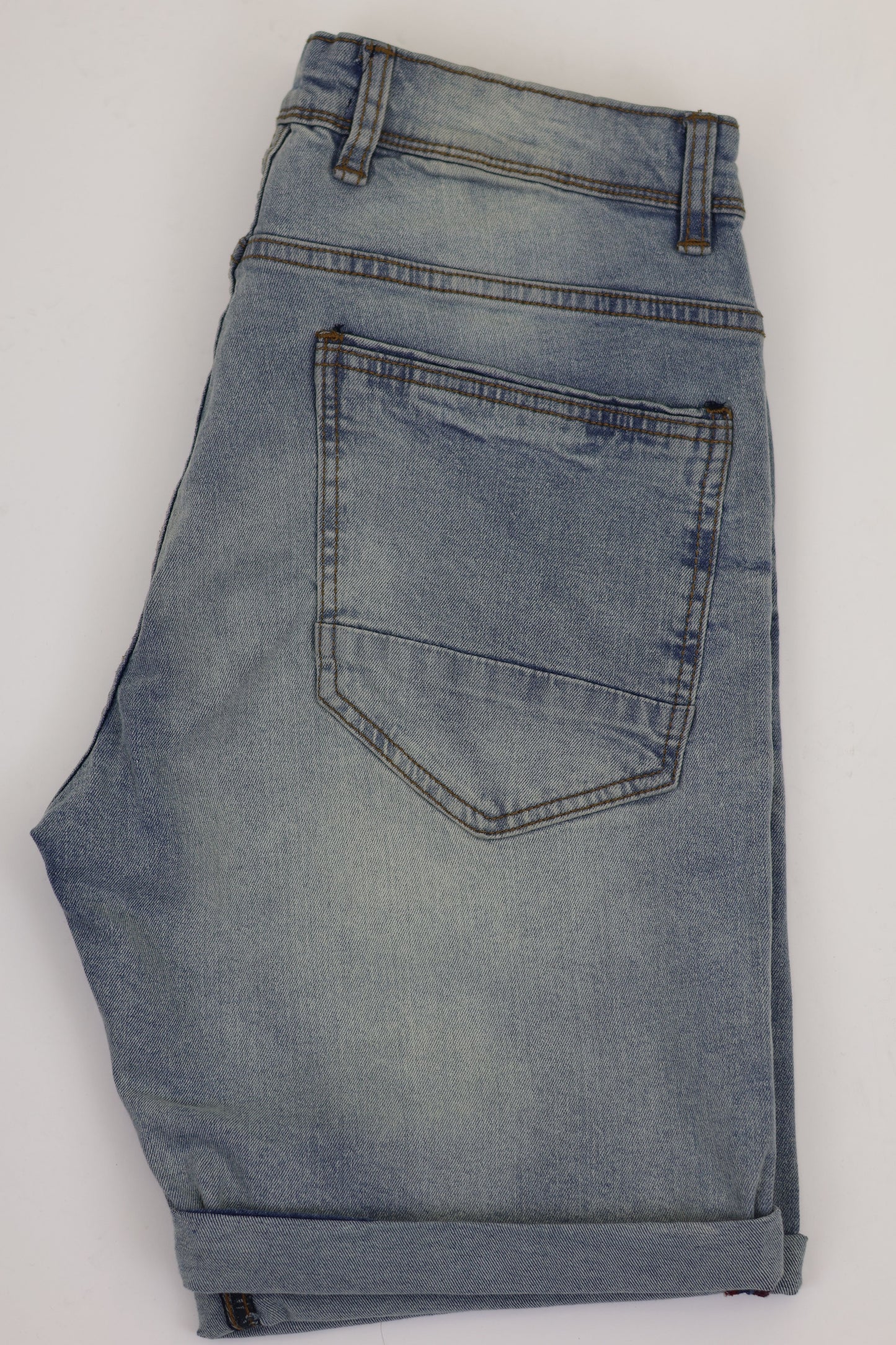 RF 767 Lt Blue Unisex Denim Short