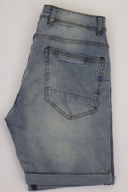 RF 767 Lt Blue Unisex Denim Short