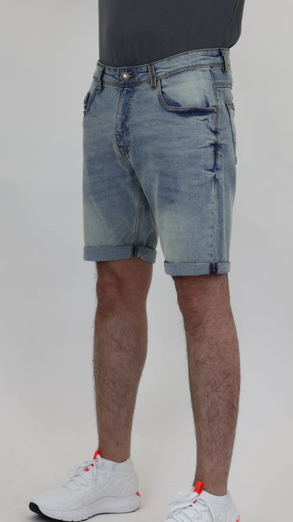 RF 767 Lt Blue Unisex Denim Short