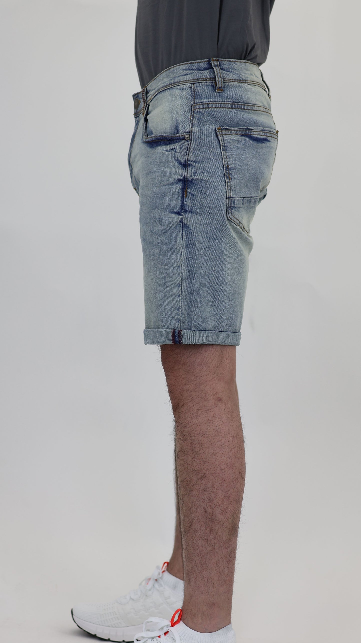 RF 767 Lt Blue Unisex Denim Short