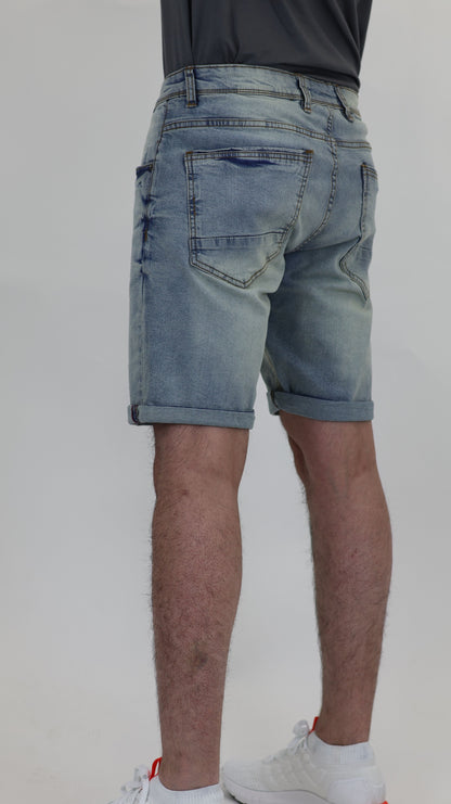 RF 767 Lt Blue Unisex Denim Short