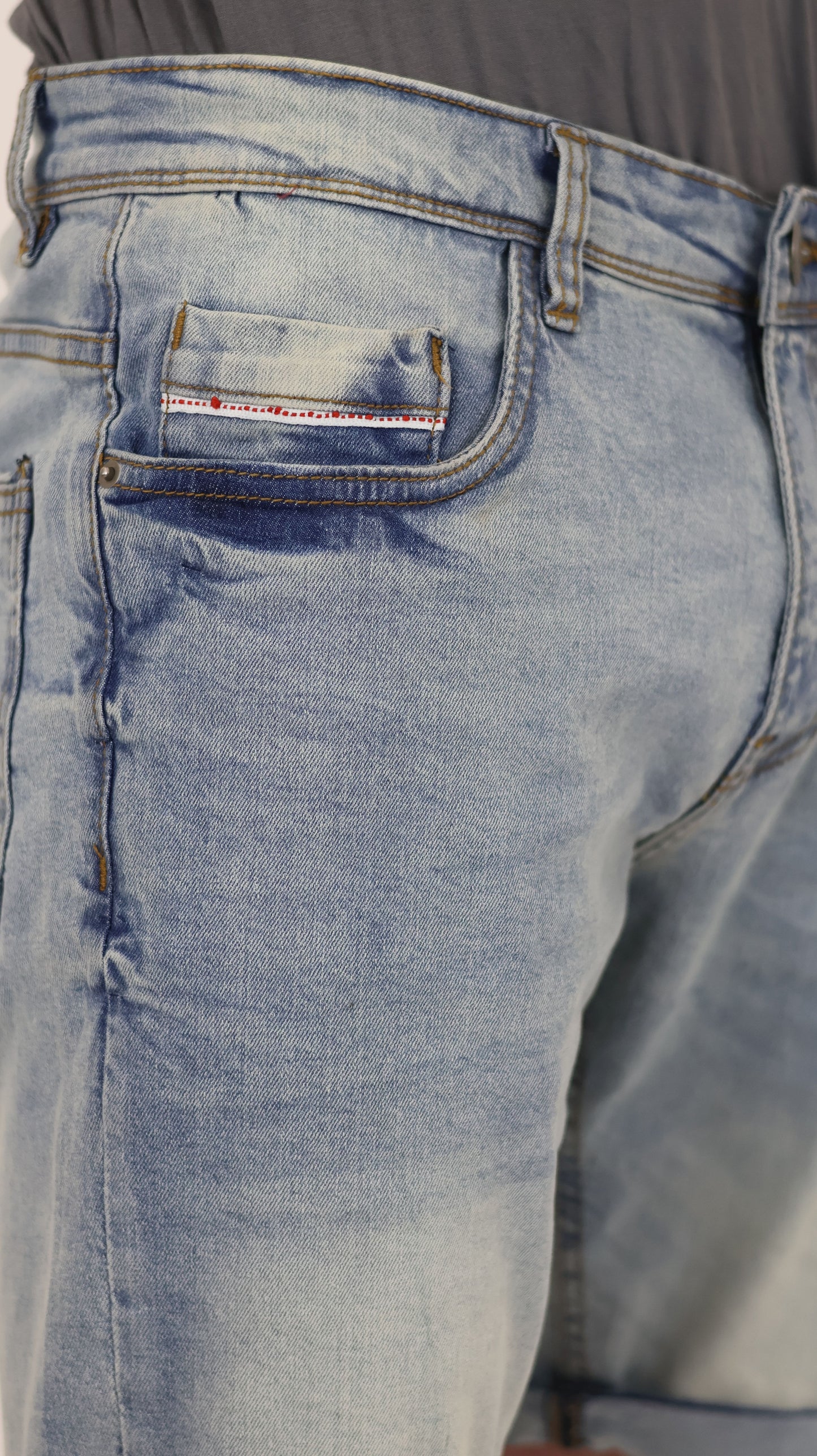 RF 767 Lt Blue Unisex Denim Short