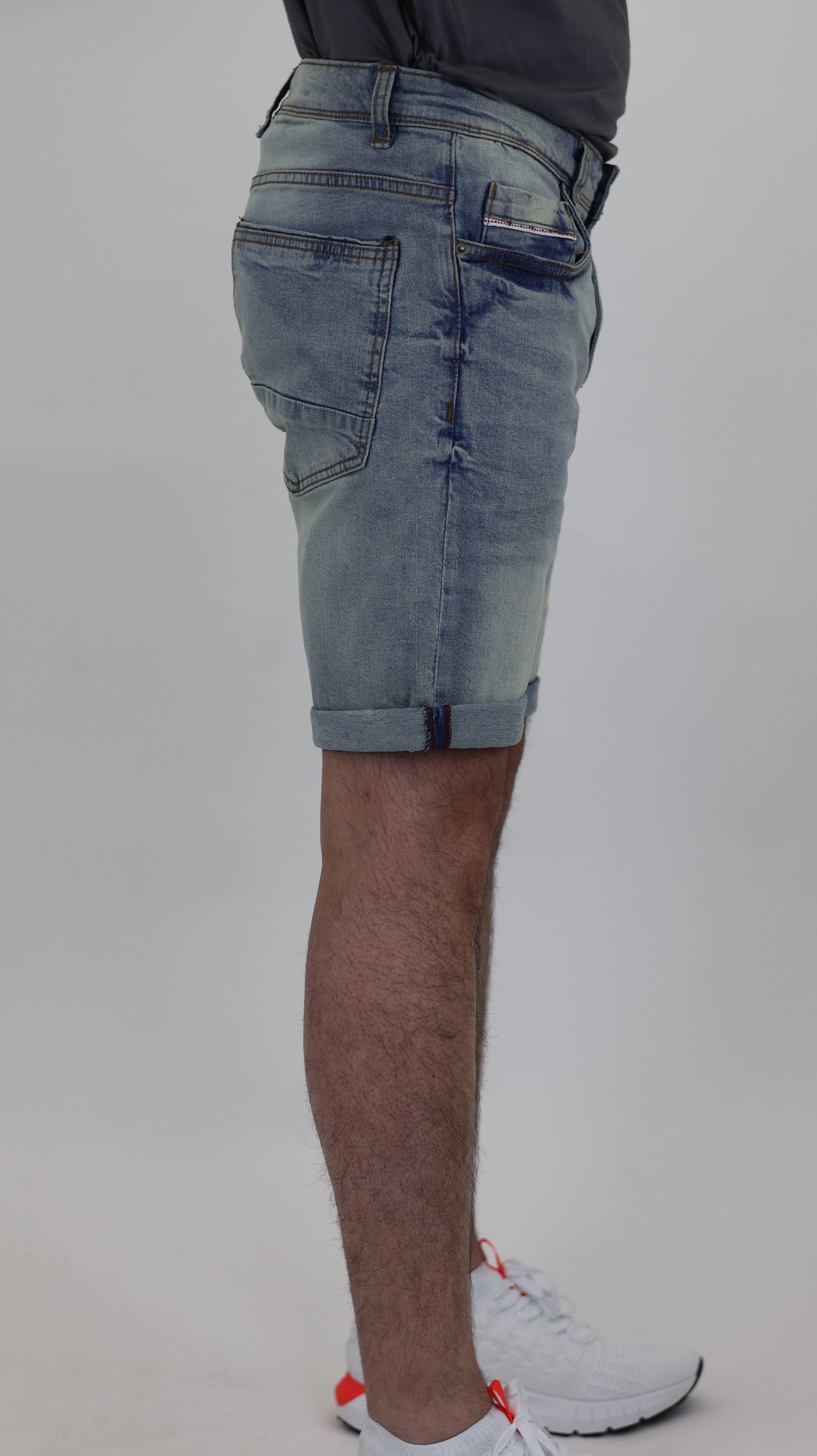 RF 767 Lt Blue Unisex Denim Short