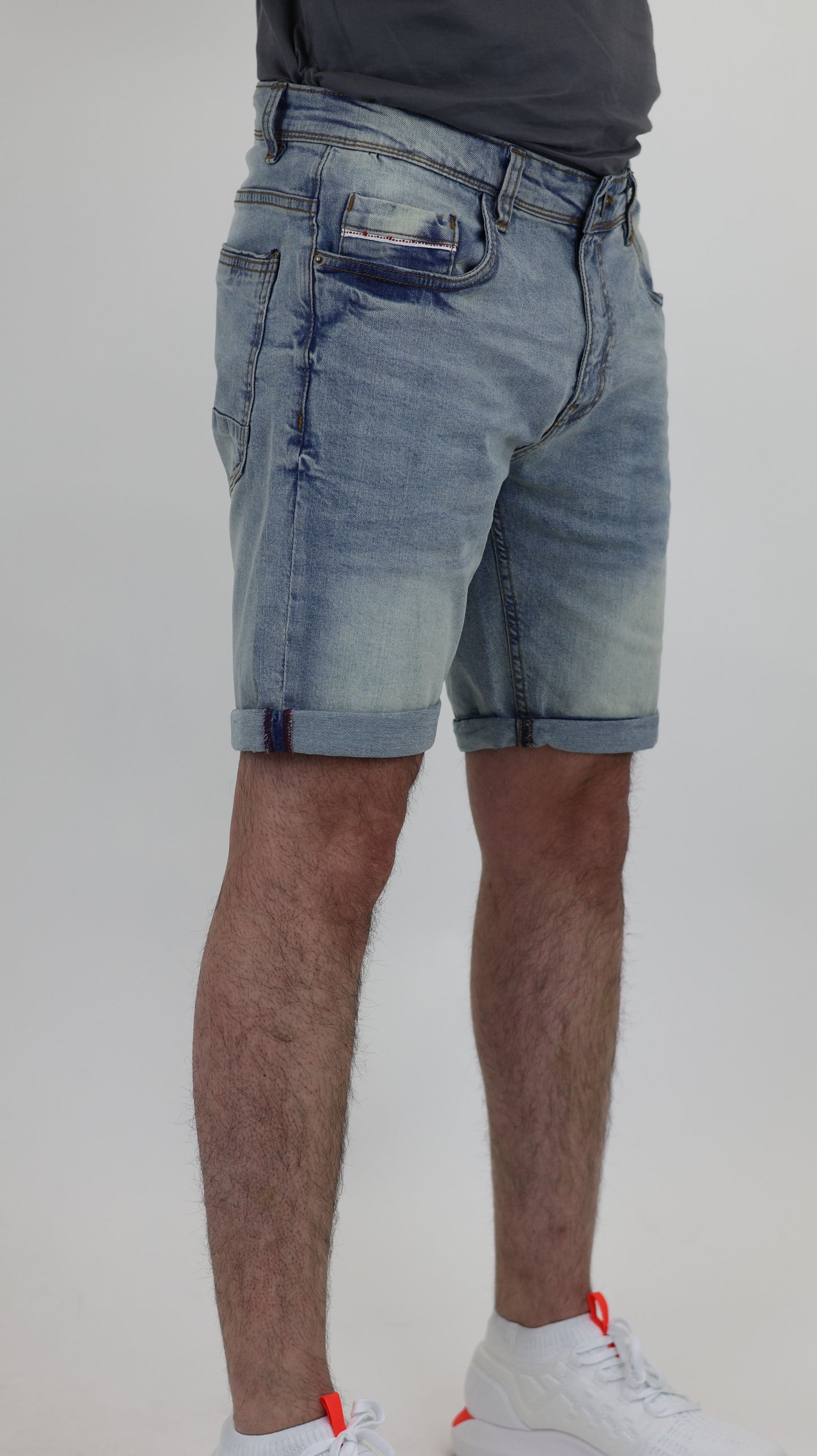 RF 767 Lt Blue Unisex Denim Short