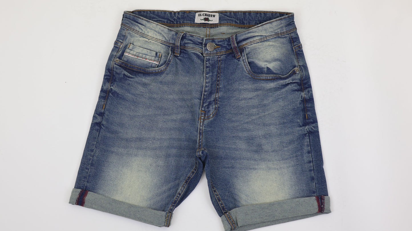 RF 767 Mid Blue Unisex Denim Short