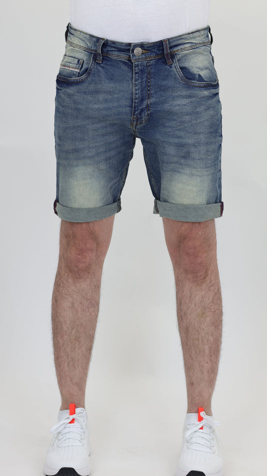 RF 767 Mid Blue Unisex Denim Short