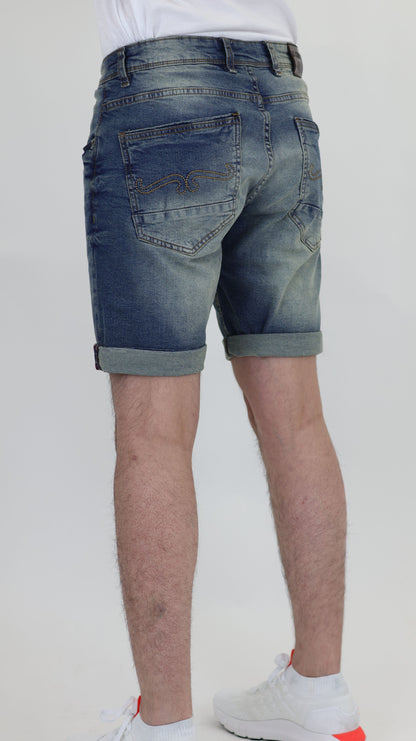 RF 767 Mid Blue Unisex Denim Short