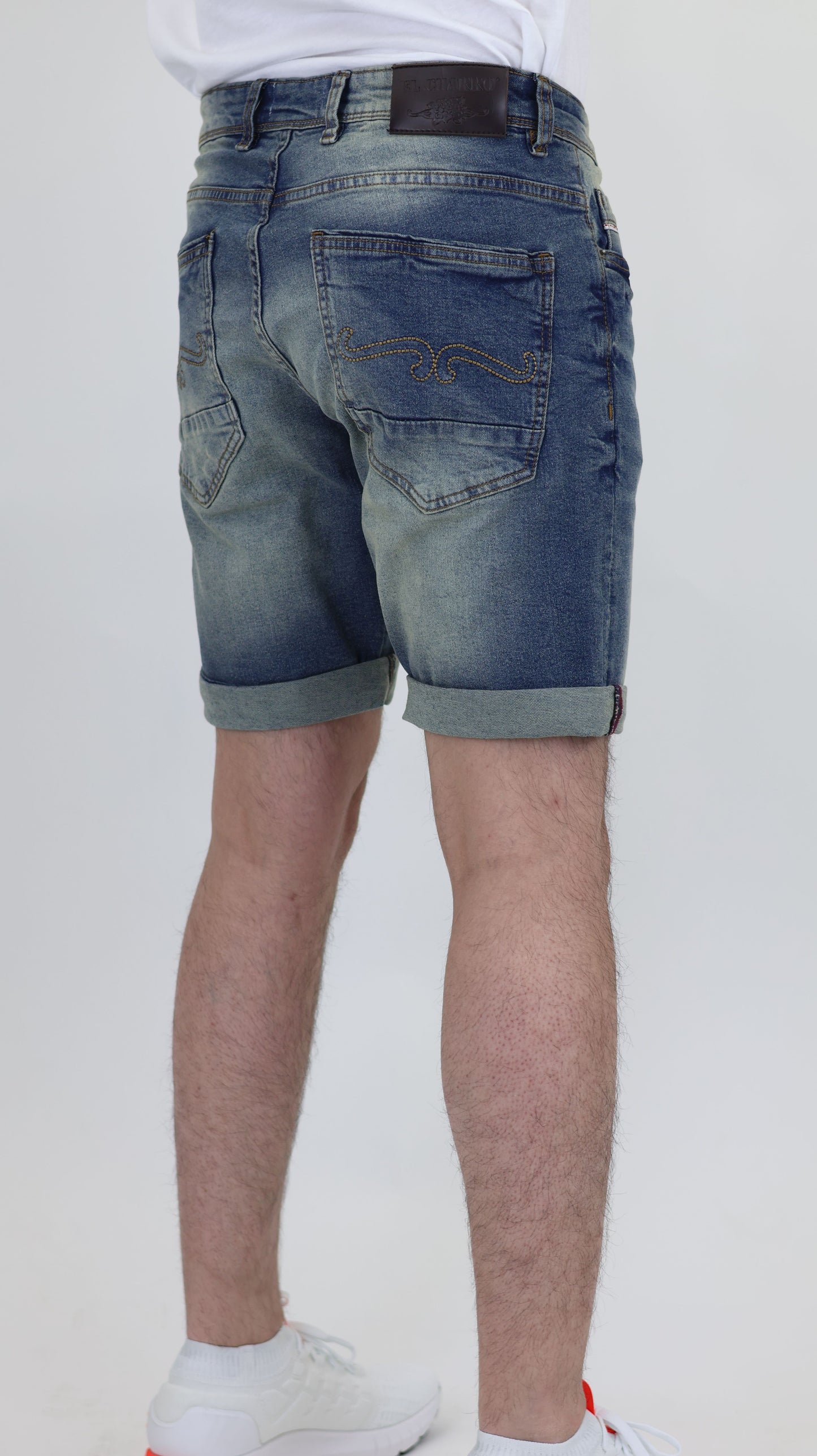 RF 767 Mid Blue Unisex Denim Short