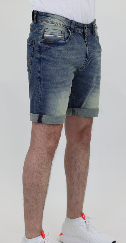 RF 767 Mid Blue Unisex Denim Short