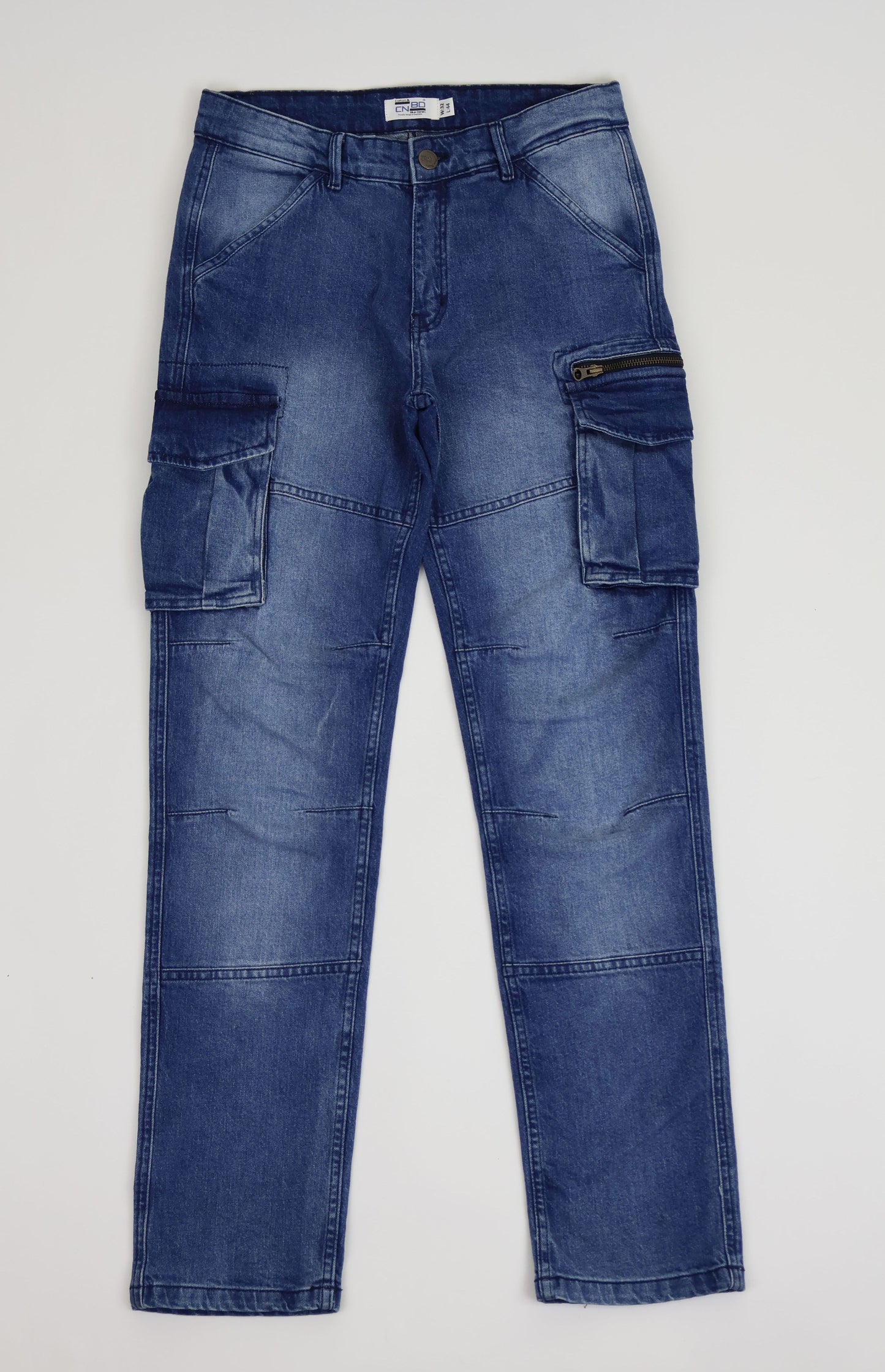 M7 Melbourne Men's Baggy Cargo Rigid Denim