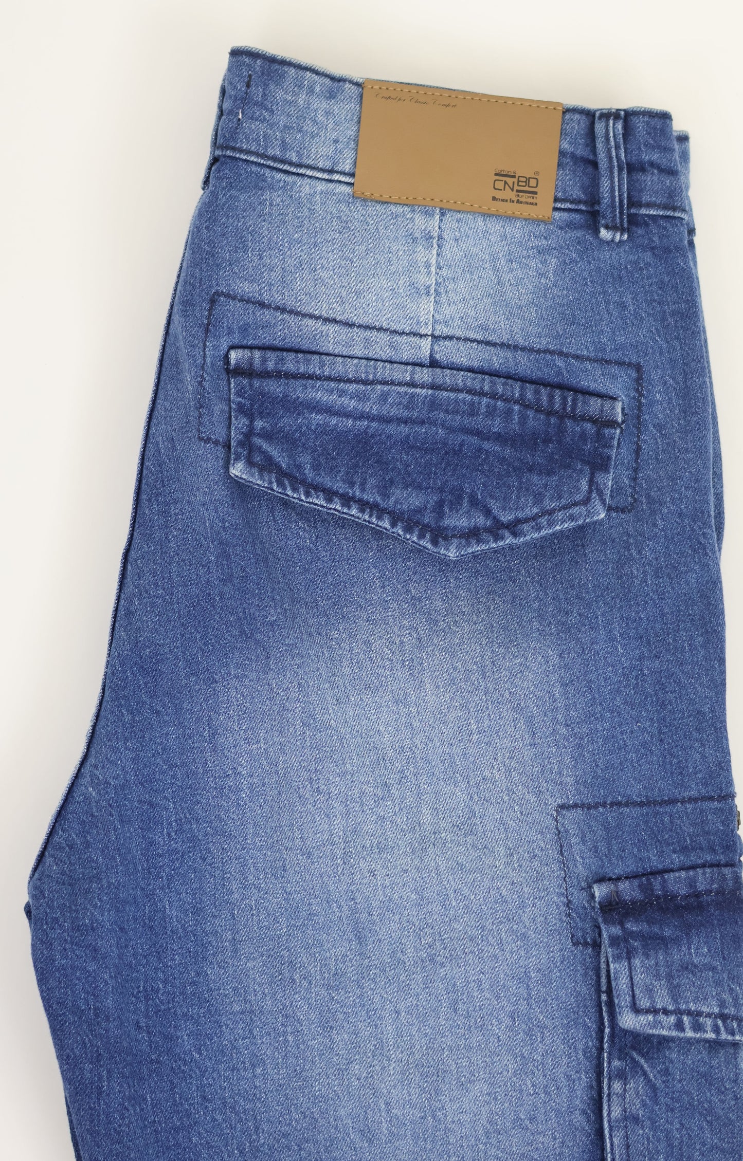 M7 Melbourne Men's Baggy Cargo Rigid Denim