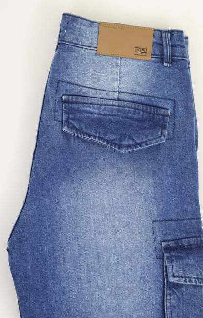 M7 Melbourne Men's Baggy Cargo Rigid Denim