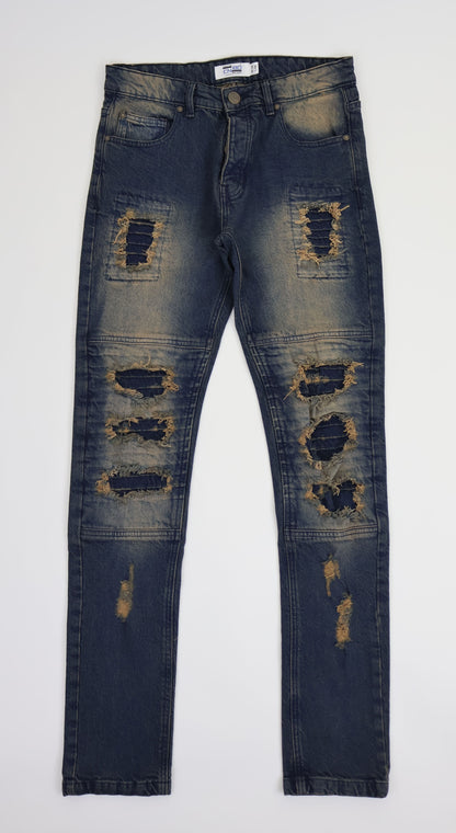 M14 Melbourne Street Jeans Comfort Stretch Dirty Blue