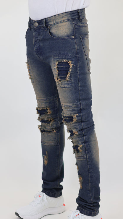 M14 Melbourne Street Jeans Comfort Stretch Dirty Blue