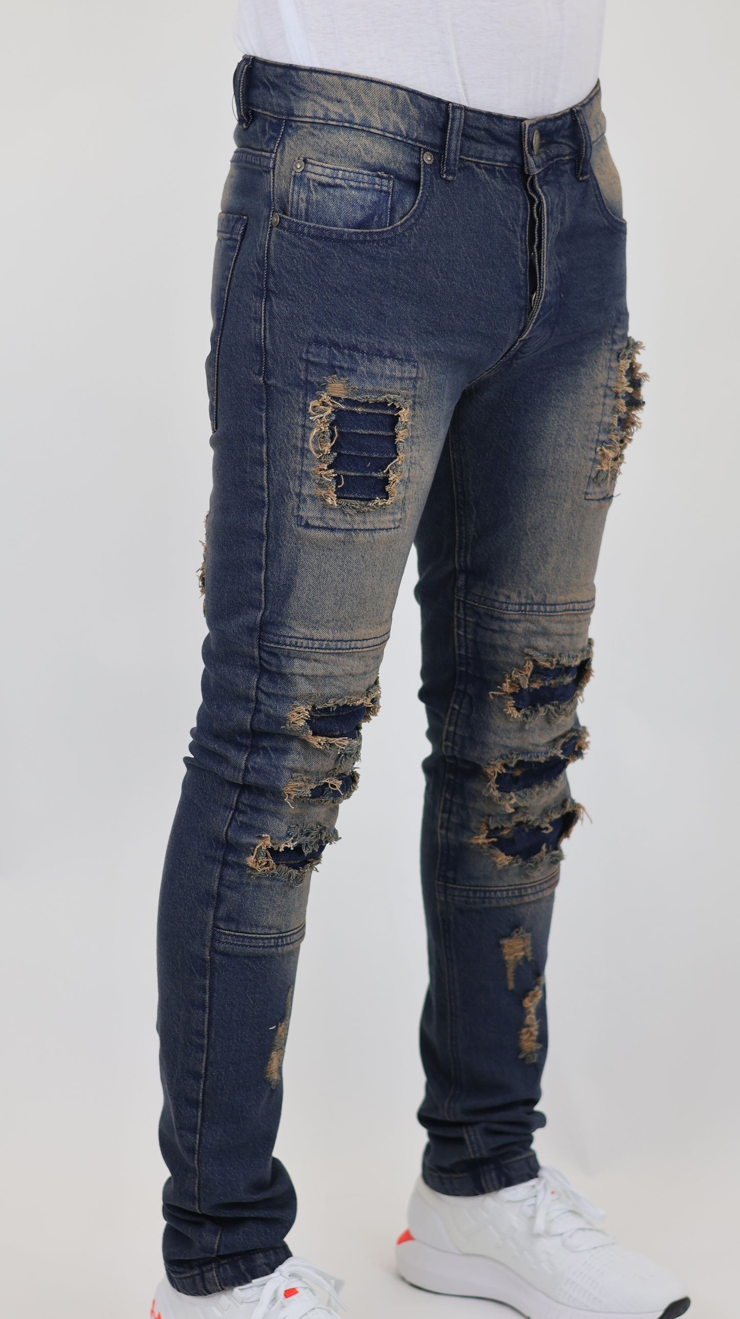M14 Melbourne Street Jeans Comfort Stretch Dirty Blue