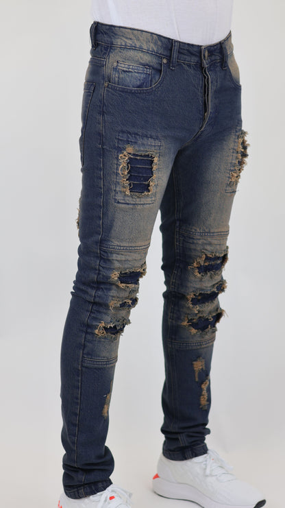 M14 Melbourne Street Jeans Comfort Stretch Dirty Blue