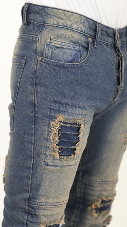 M14 Melbourne Street Jeans Comfort Stretch Dirty Blue