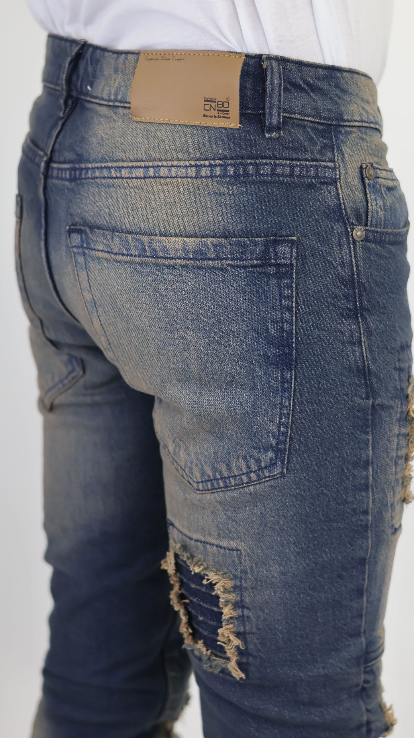 M14 Melbourne Street Jeans Comfort Stretch Dirty Blue