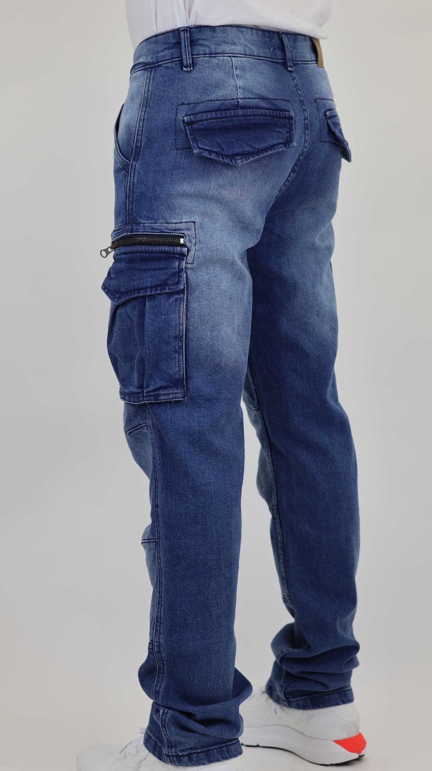 M7 Melbourne Men's Baggy Cargo Rigid Denim
