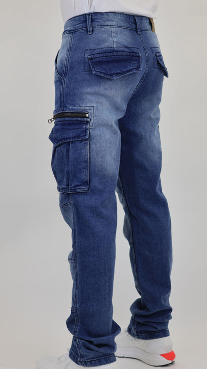 M7 Melbourne Men's Baggy Cargo Rigid Denim