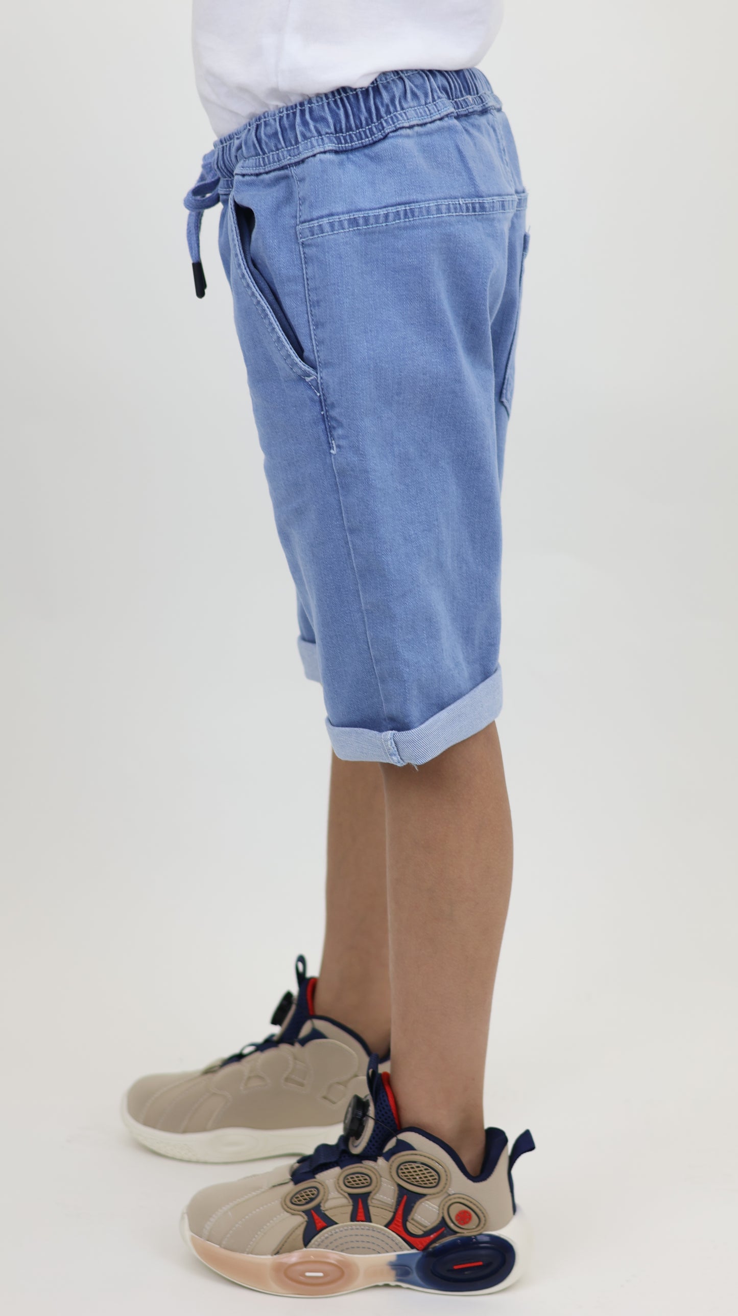 K1 Melbourne Kids Denim Shorts Lt Blue