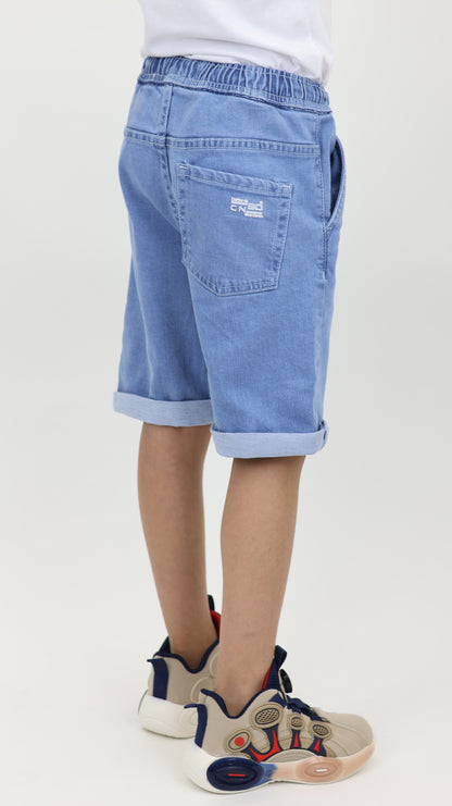 K1 Melbourne Kids Denim Shorts Lt Blue