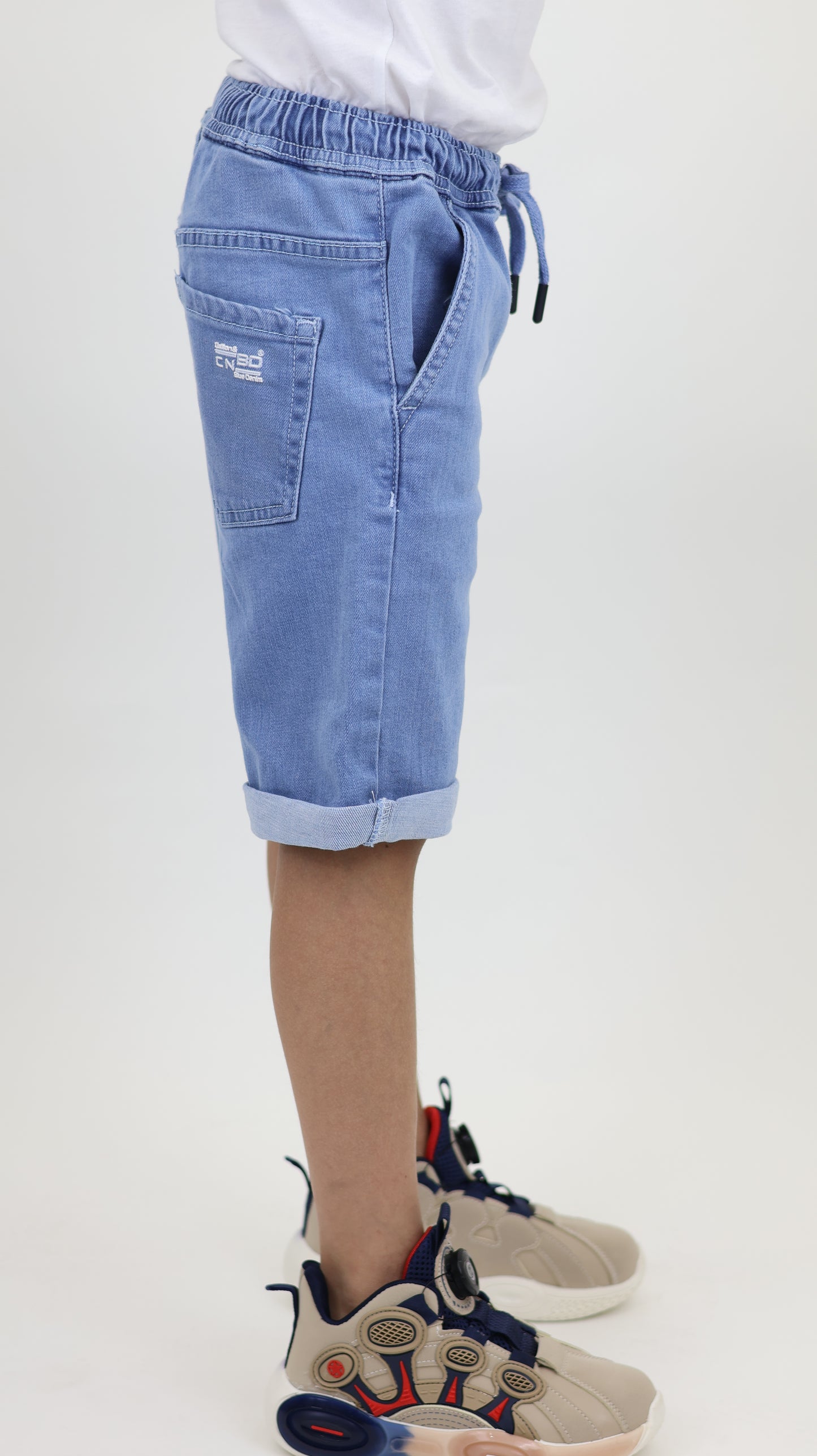 K1 Melbourne Kids Denim Shorts Lt Blue