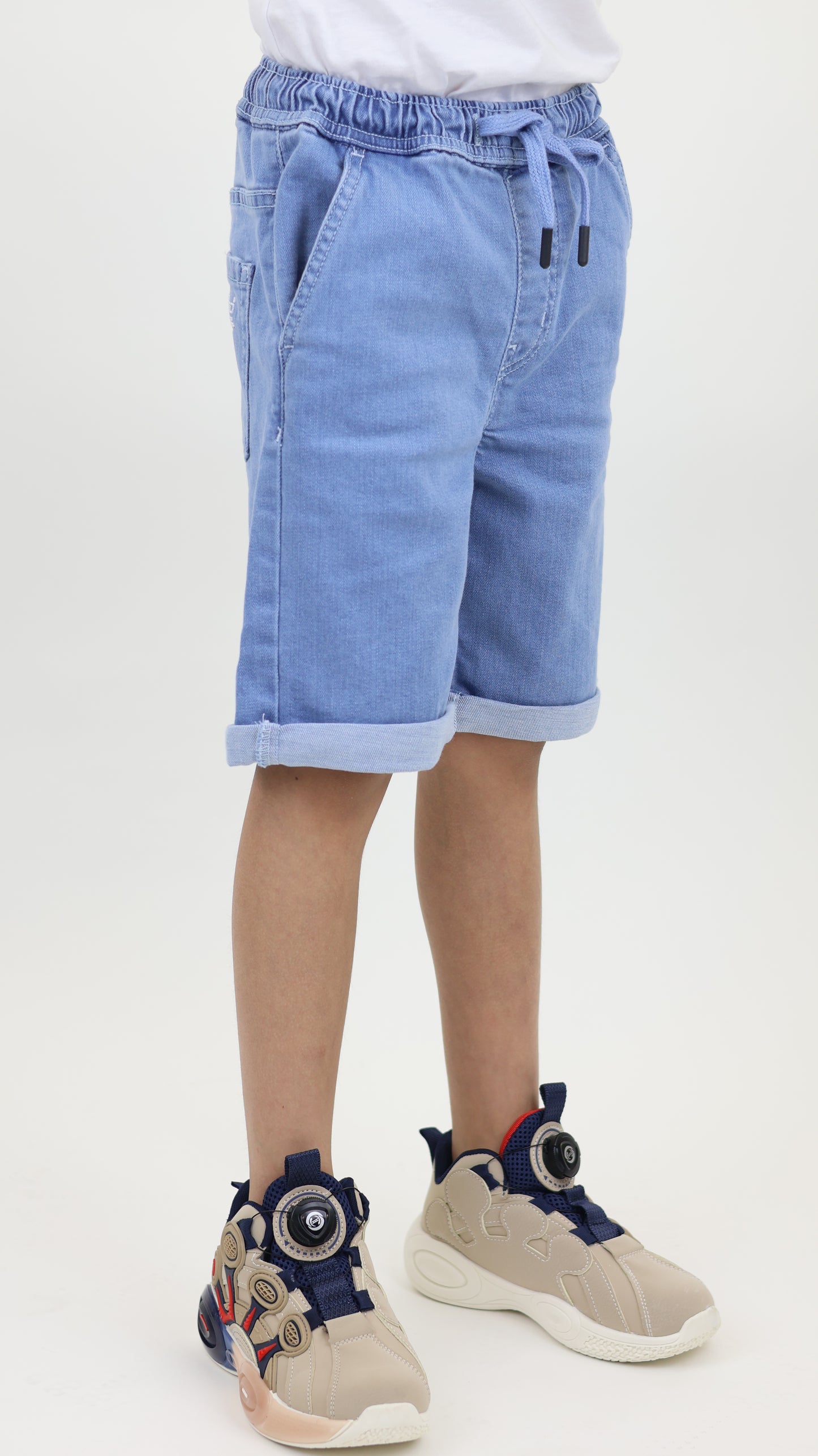 K1 Melbourne Kids Denim Shorts Lt Blue