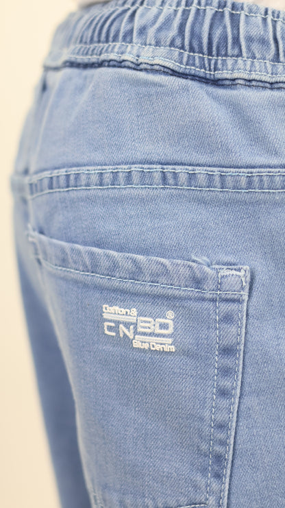 K1 Melbourne Kids Denim Shorts Lt Blue