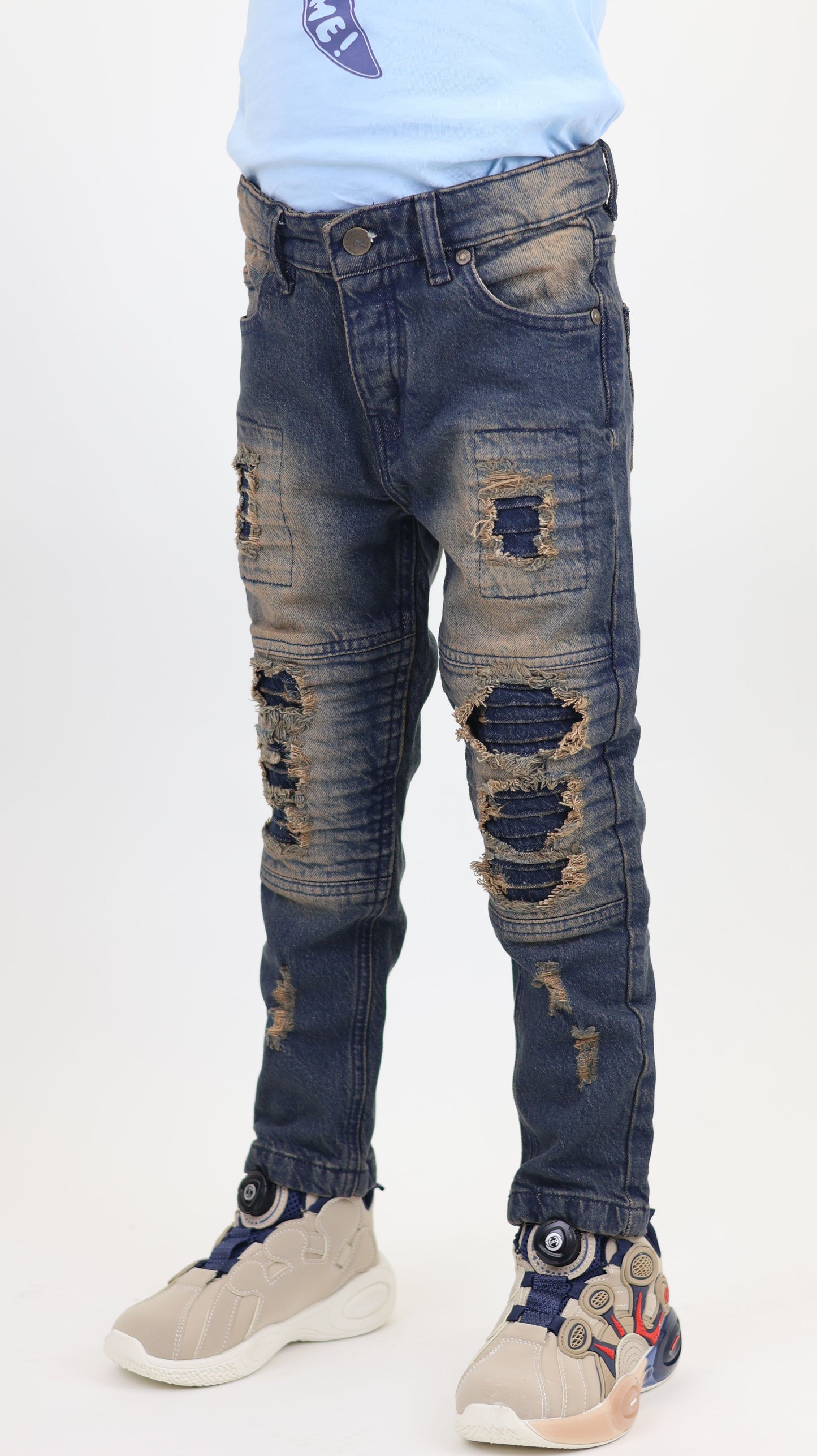 K27 Melbourne Junior Street Jeans Comfort Stretch Dirty Blue