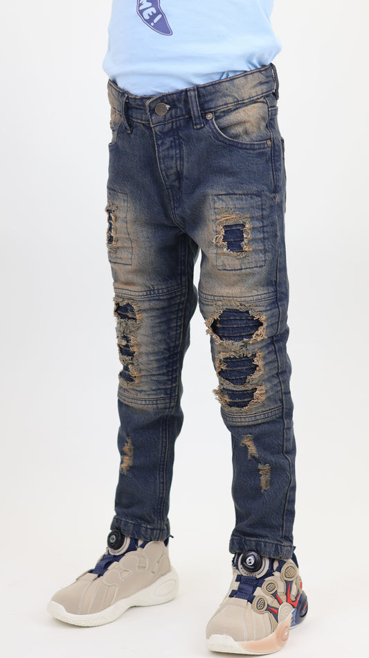 K27 Melbourne Junior Street Jeans Comfort Stretch Dirty Blue