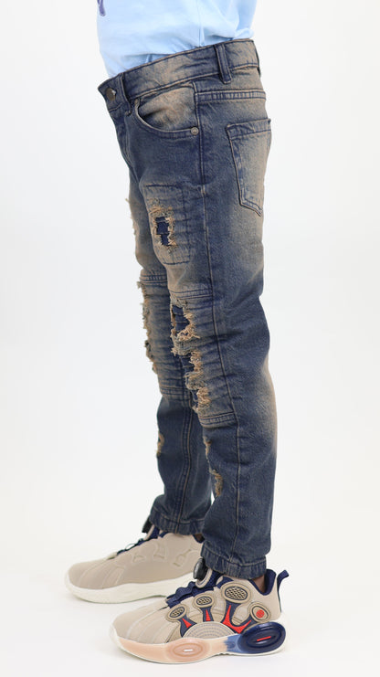 K27 Melbourne Junior Street Jeans Comfort Stretch Dirty Blue