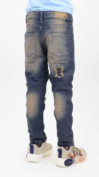 K27 Melbourne Junior Street Jeans Comfort Stretch Dirty Blue