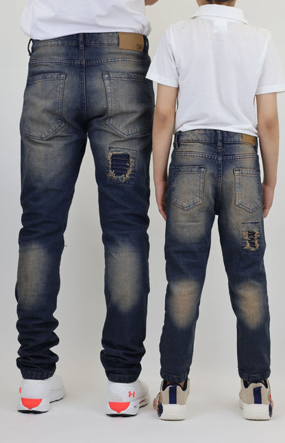 K27 Melbourne Junior Street Jeans Comfort Stretch Dirty Blue