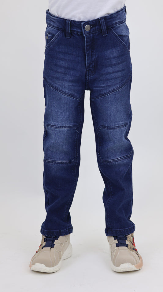 K29 Kids’ Dark Blue Cut & Sew Signature Denim Pants