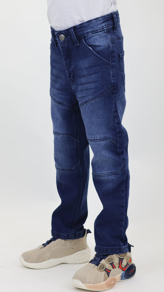 K29 Kids’ Dark Blue Cut & Sew Signature Denim Pants