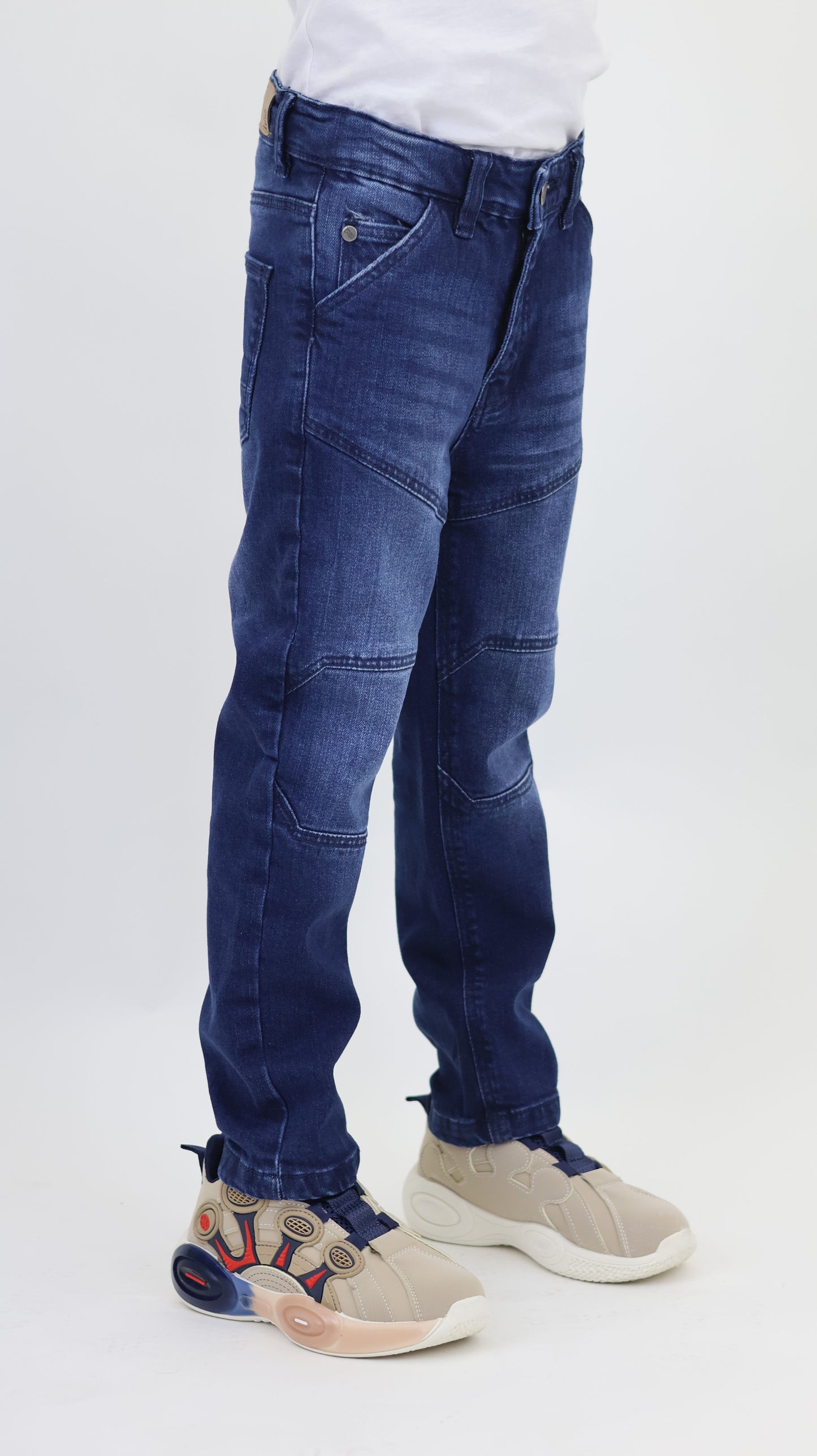 K29 Kids’ Dark Blue Cut & Sew Signature Denim Pants