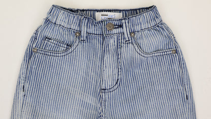 K21 Laser Printed Denim Short Retro style fringe bottom